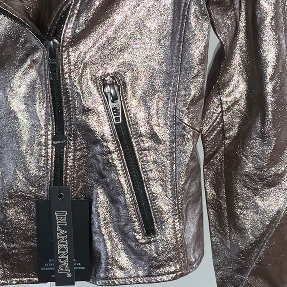 NWT BlankNYC bronze metallic lightweight jacket. XS - Picture 7 of 12